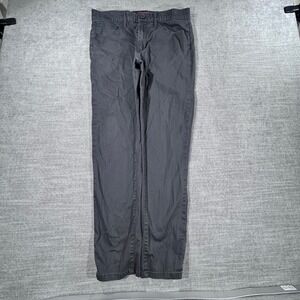 GUESS Casual Pants Mens 32x32 Gray Excellent Straight Leg 5-Pocket Trousers